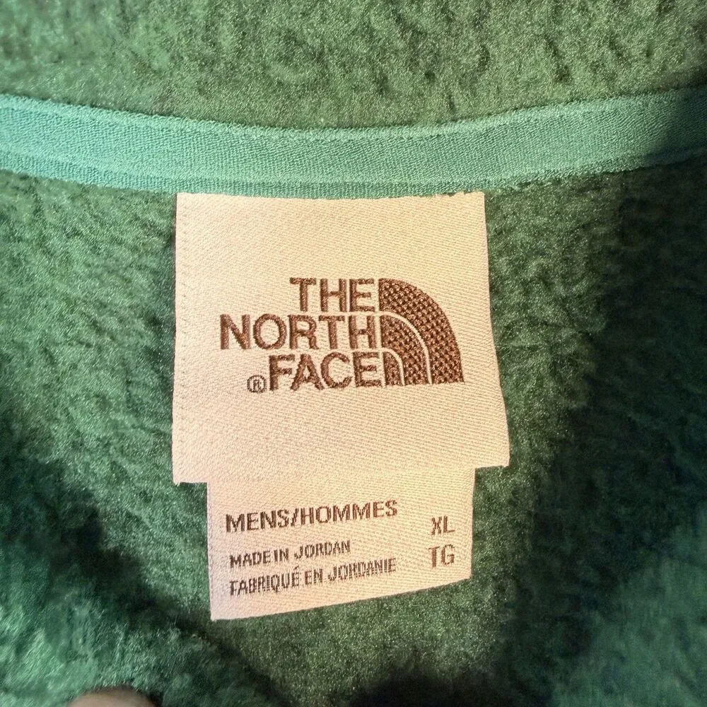 The North Face Men's Fleece 1/4 Zip Pullover Green Size XLarge